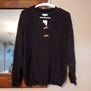 Black and gold sweater